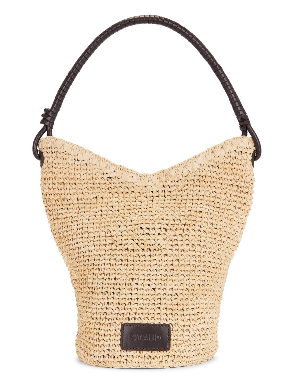 STAUD Lani Raffia Bucket Bag